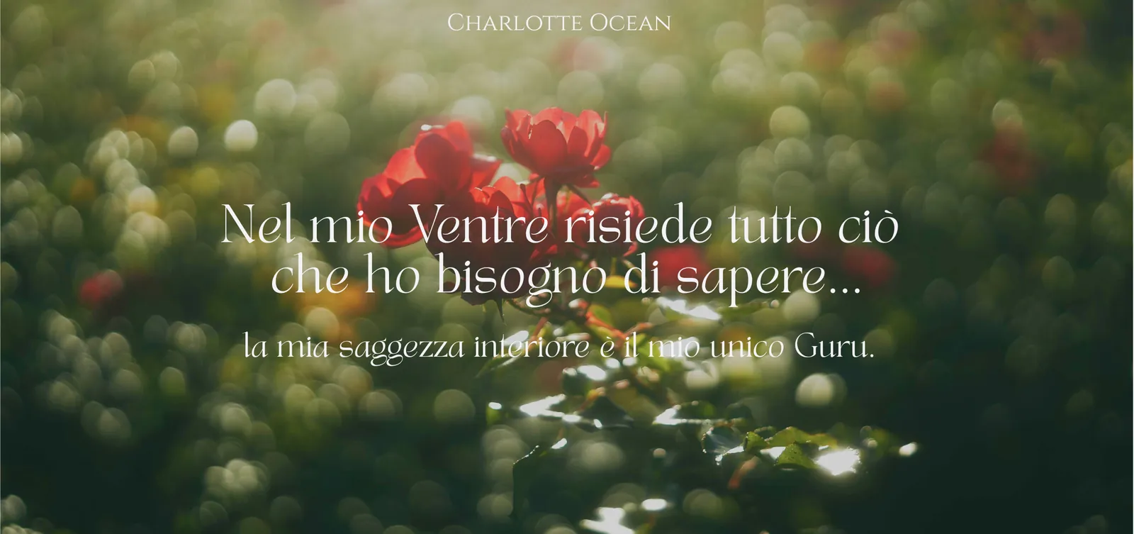 Nel mio Ventre risiede tutto ciò che ho bisogno di sapere… — la mia saggezza interiore è il mio unico Guru.