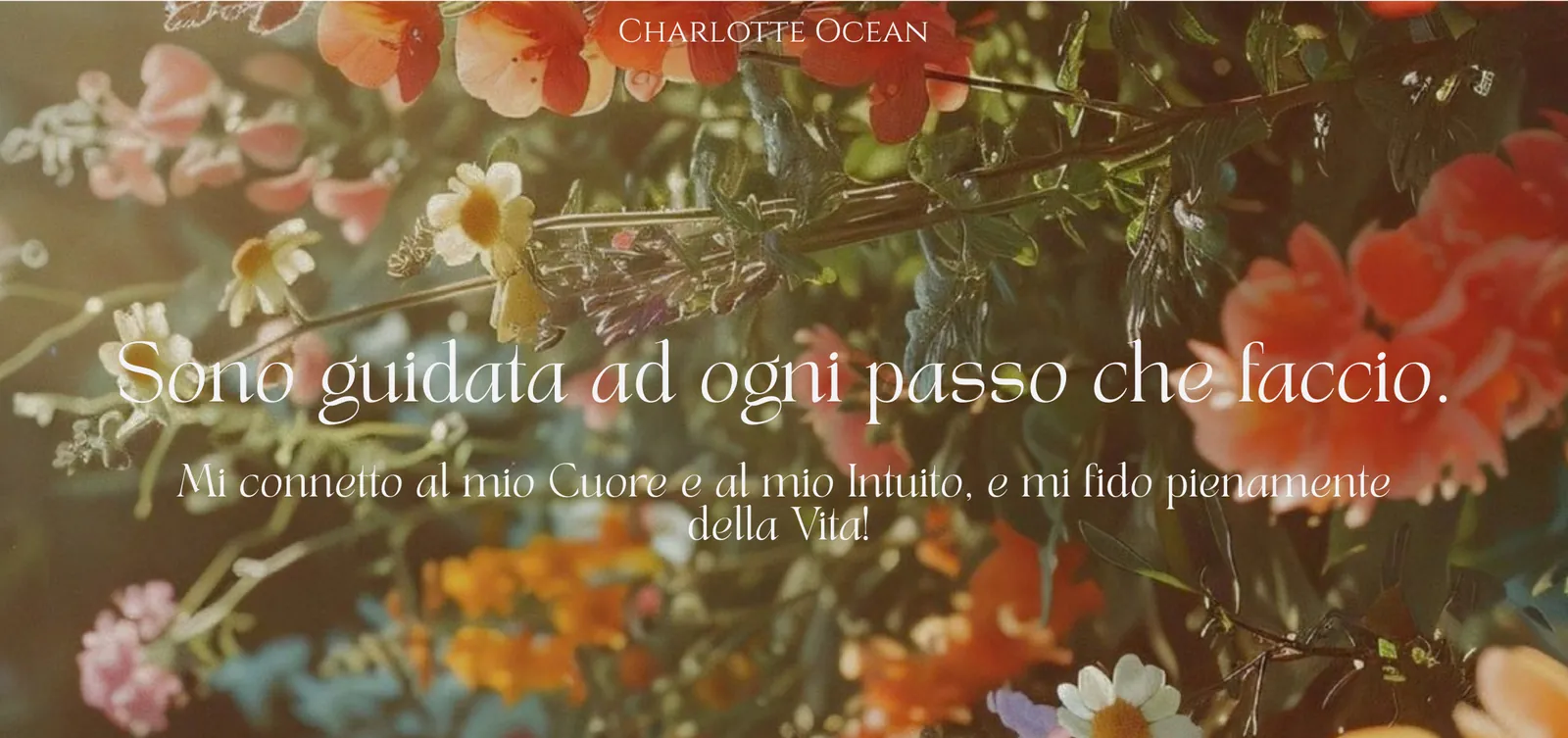 Sono guidata ad ogni passo che faccio. — Mi connetto al mio Cuore e al mio Intuito, e mi fido pienamente della Vita!